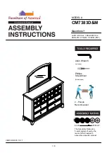 Preview for 1 page of Furniture of America Litchville CM7383D&M Assembly Instructions Manual