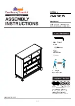 Preview for 1 page of Furniture of America Litchville CM7383TV Assembly Instructions Manual