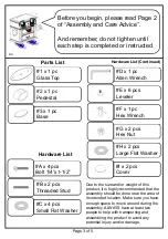 Preview for 3 page of Furniture of America Lodia CM4825-C Assembly Instructions