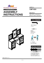 Preview for 1 page of Furniture of America Loraine CM7195V Assembly Instructions Manual