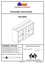 Furniture of America Luminar CM3559SV Assembly Instructions preview