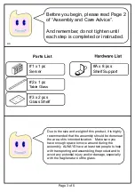 Preview for 3 page of Furniture of America Luminar CM3559SV Assembly Instructions