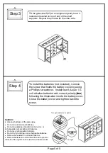 Preview for 5 page of Furniture of America Luminar CM3559SV Assembly Instructions