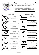 Preview for 3 page of Furniture of America Lyss CM-AC6214 Assembly Instructions Manual