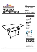 Furniture of America Macedo FOA3779PT Assembly Instructions Manual preview