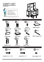 Preview for 5 page of Furniture of America Madonna CM-DK824 Assembly Instructions Manual