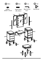 Preview for 6 page of Furniture of America Madonna CM-DK824 Assembly Instructions Manual