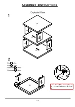 Preview for 6 page of Furniture of America Majken FOA4496E Assembly Instructions Manual