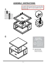 Preview for 8 page of Furniture of America Majken FOA4496E Assembly Instructions Manual