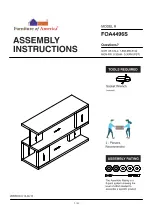 Preview for 1 page of Furniture of America Majken FOA4496S Assembly Instructions Manual