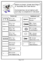 Preview for 3 page of Furniture of America Mandeville CM7986Q Assembly Instructions Manual