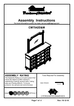 Preview for 1 page of Furniture of America Mantador CM7542M Assembly Instructions