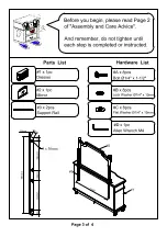 Preview for 3 page of Furniture of America Mantador CM7542M Assembly Instructions