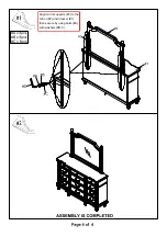 Preview for 4 page of Furniture of America Mantador CM7542M Assembly Instructions