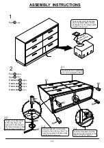 Preview for 6 page of Furniture of America Manvel CM7867D Assembly Instructions Manual