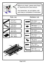 Preview for 3 page of Furniture of America Marci CM-BK630-TR Assembly Instructions