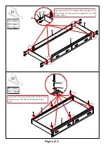 Preview for 4 page of Furniture of America Marci CM-BK630-TR Assembly Instructions