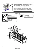 Preview for 4 page of Furniture of America Marlee CM7651BKF Assembly Instructions Manual