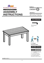 Furniture of America Marshall CM3564T Assembly Instructions Manual preview