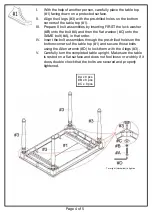 Preview for 4 page of Furniture of America Mayville CM3431PT Assembly Instructions