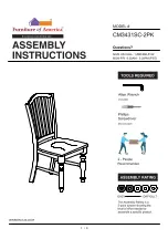 Preview for 1 page of Furniture of America Mayville CM3431SC-2PK Assembly Instructions Manual