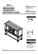 Furniture of America Mayville CM3431SV Assembly Instructions Manual preview