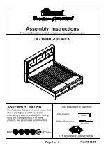 Furniture of America Mcallen CM7360BC-EK Assembly Instructions Manual preview