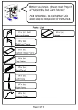 Preview for 3 page of Furniture of America Mccredmond CM-DK5566 Assembly Instructions Manual