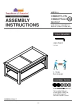 Furniture of America Meadow CM4327C-VN Assembly Instructions Manual preview