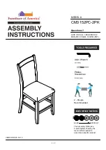 Furniture of America Meagan CM3152PC-2PK Assembly Instructions Manual preview