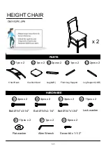 Предварительный просмотр 5 страницы Furniture of America Meagan CM3152PC-2PK Assembly Instructions Manual