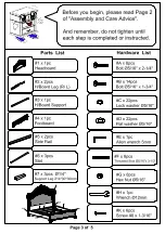 Preview for 3 page of Furniture of America Menodora CM7311CK Assembly Instructions Manual