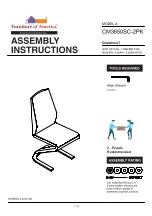 Preview for 1 page of Furniture of America Midvale CM3650SC-2PK Assembly Instructions Manual