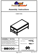 Furniture of America Milbank CM4110C Assembly Instructions Manual preview