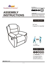 Furniture of America Millville CM6173-CH Assembly Instructions Manual preview