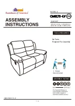 Furniture of America Millville CM6173-LV Assembly Instructions Manual preview