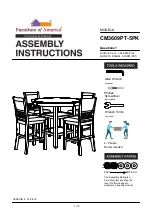 Furniture of America Milly CM3609PT-5PK Assembly Instructions Manual preview