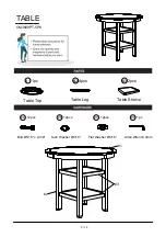 Предварительный просмотр 5 страницы Furniture of America Milly CM3609PT-5PK Assembly Instructions Manual