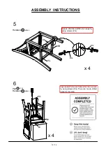 Предварительный просмотр 12 страницы Furniture of America Milly CM3609PT-5PK Assembly Instructions Manual