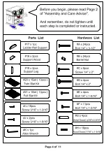 Preview for 4 page of Furniture of America Nautia CM-BK629 Assembly Instructions Manual