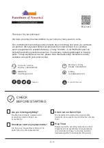 Preview for 2 page of Furniture of America NFA-1962C16 Assembly Instructions Manual