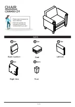 Предварительный просмотр 5 страницы Furniture of America Noranda CM6450CH Assembly Instructions Manual