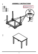 Preview for 6 page of Furniture of America Northvale CM3888T-5PK Assembly Instructions Manual