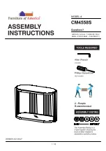 Preview for 1 page of Furniture of America Ofelia CM4558S Assembly Instructions Manual