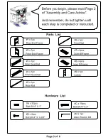 Preview for 3 page of Furniture of America Olga CM-BK913 Assembly Instructions Manual