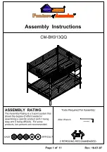 Furniture of America Olga CM-BK913FF Assembly Instructions Manual preview