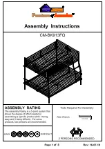 Furniture of America Olga CM-BK913FQ Assembly Instructions Manual preview