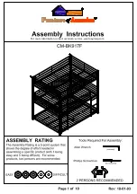 Preview for 1 page of Furniture of America Olga CM-BK917F Assembly Instructions Manual