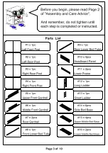 Preview for 3 page of Furniture of America Olga CM-BK917F Assembly Instructions Manual