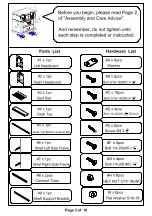 Preview for 3 page of Furniture of America Opal CM-BK938 Assembly Instructions Manual